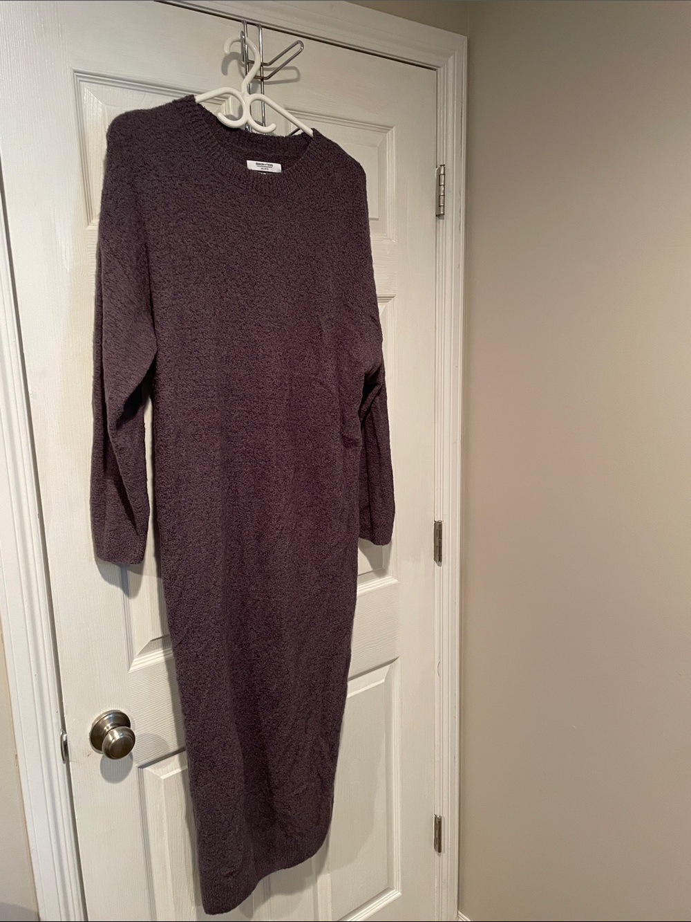 Smash + Tess Plush Knit Dress in Plum
